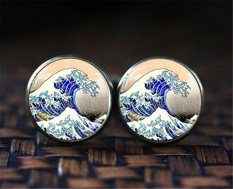 Fashion Shirt Men's Gemstone Alloy Cufflinks