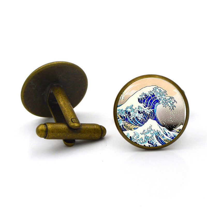 Fashion Shirt Men's Gemstone Alloy Cufflinks