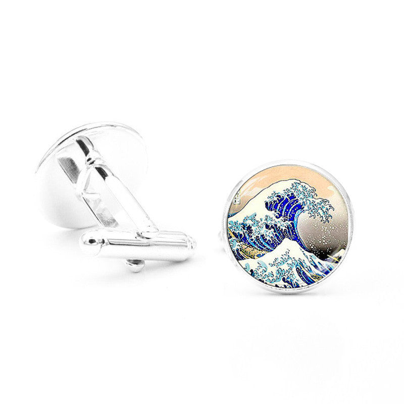 Fashion Shirt Men's Gemstone Alloy Cufflinks