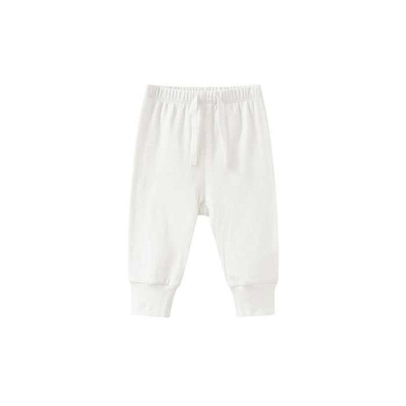 0-1-2-year-old baby's solid color band mouth casual pants