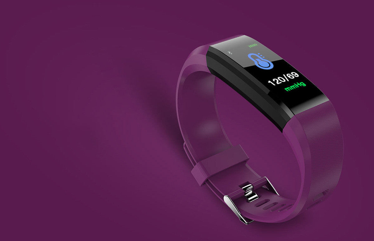 115Plus Smart Bracelet Color Screen Sports Pedometer Heart Rate Source Factory Cross-Border Explosion Gift Foreign Trade