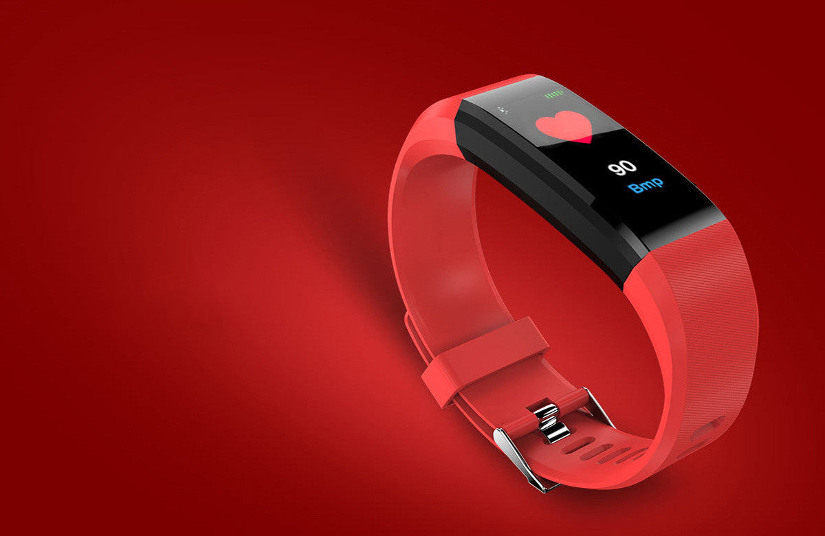 115Plus Smart Bracelet Color Screen Sports Pedometer Heart Rate Source Factory Cross-Border Explosion Gift Foreign Trade