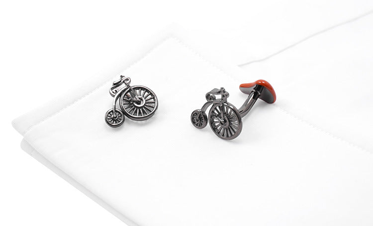 Savas Retro Bicycle Cycling Cufflinks Men'S French Shirt Cuffs Women'S Business Shirt Sleeve Nails Customization