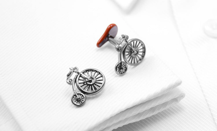Savas Retro Bicycle Cycling Cufflinks Men'S French Shirt Cuffs Women'S Business Shirt Sleeve Nails Customization