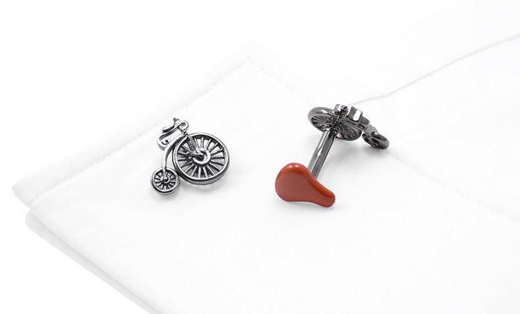 Savas Retro Bicycle Cycling Cufflinks Men'S French Shirt Cuffs Women'S Business Shirt Sleeve Nails Customization