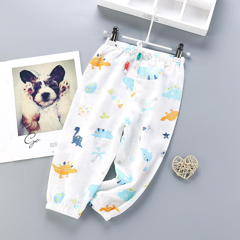 Baby Gauze Pants Summer Girls Casual Breathable Pants Children's Bloomers Mosquito Pants