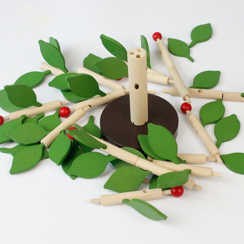 Building Block Leaf Tree Children's DIY Handmade Three-dimensional Intelligence Toys