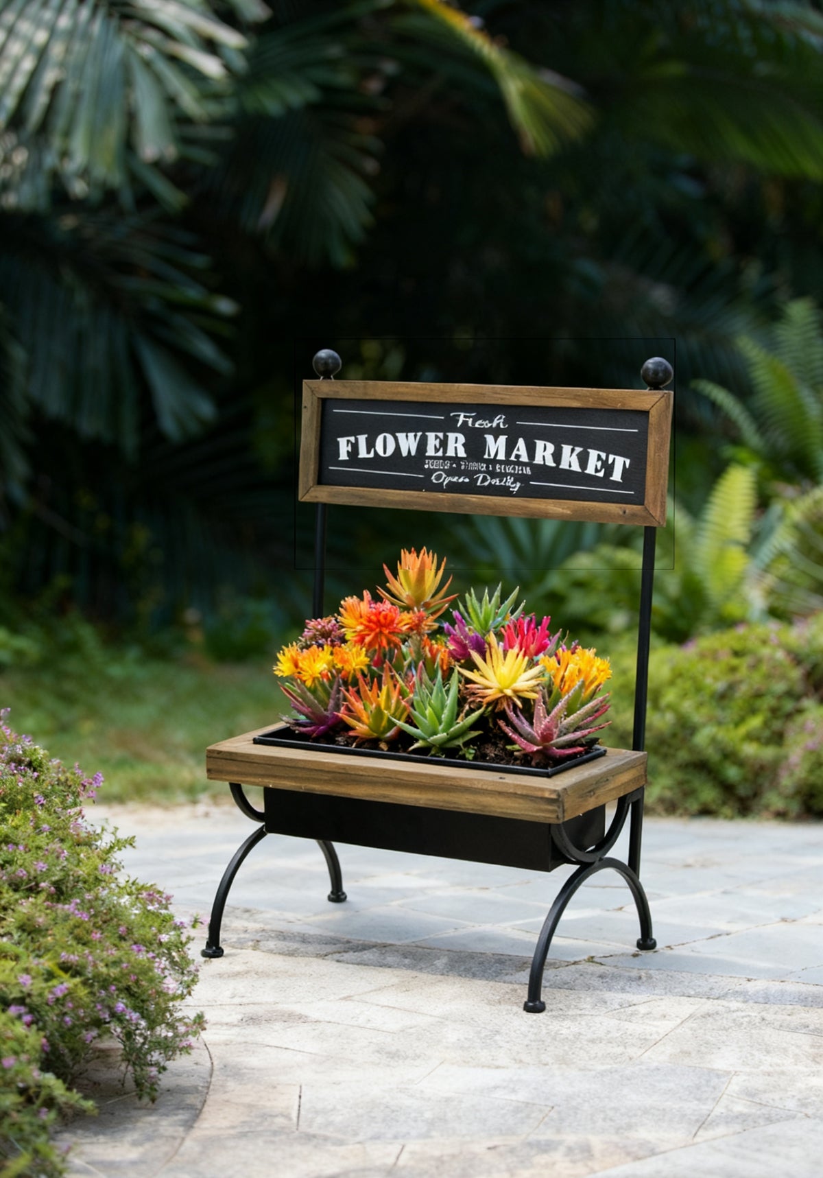 Rustic Decorative Plant Stand