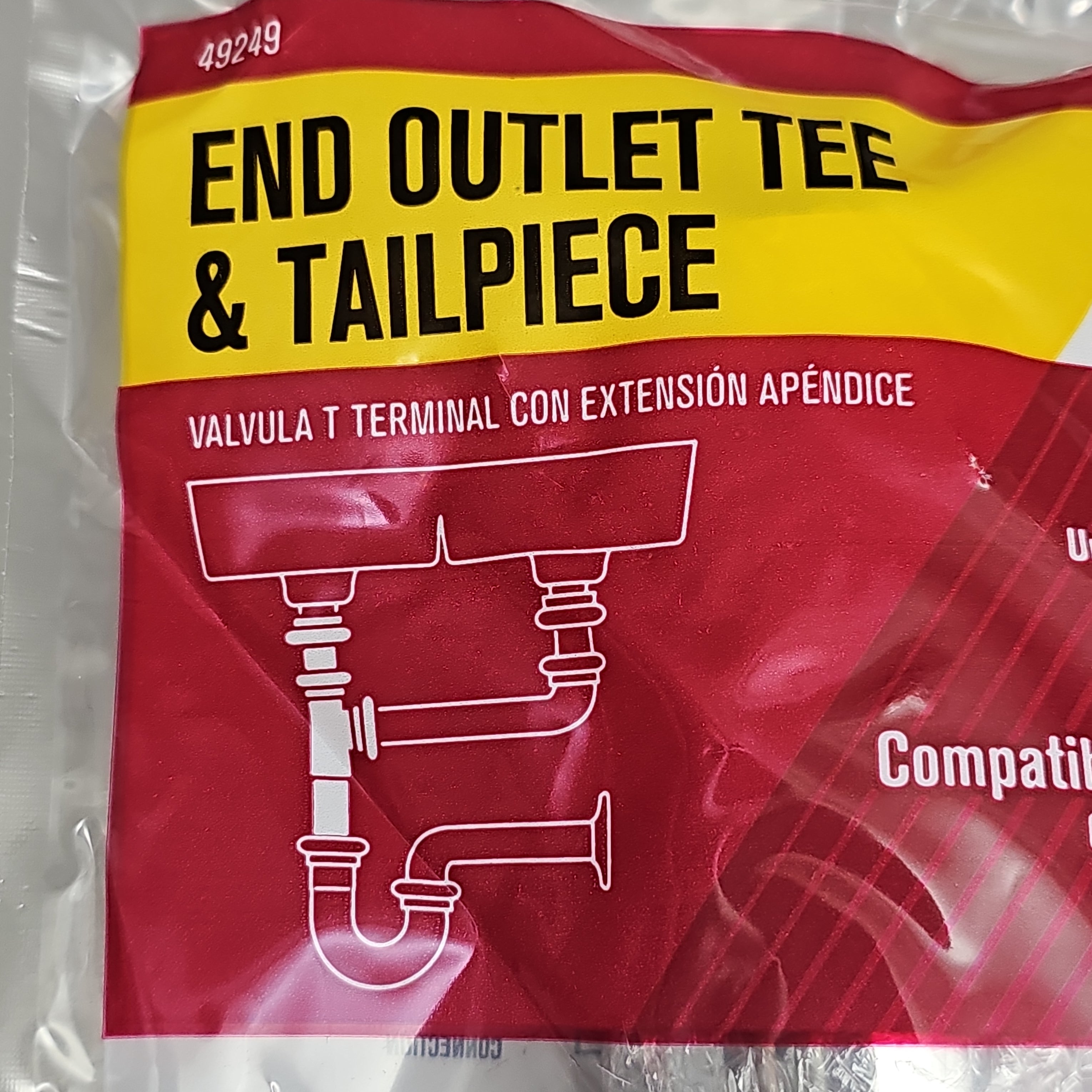 ACE End Outlet Tee & Tailpiece 5-PK 1.5" AH20217 49249 (New)