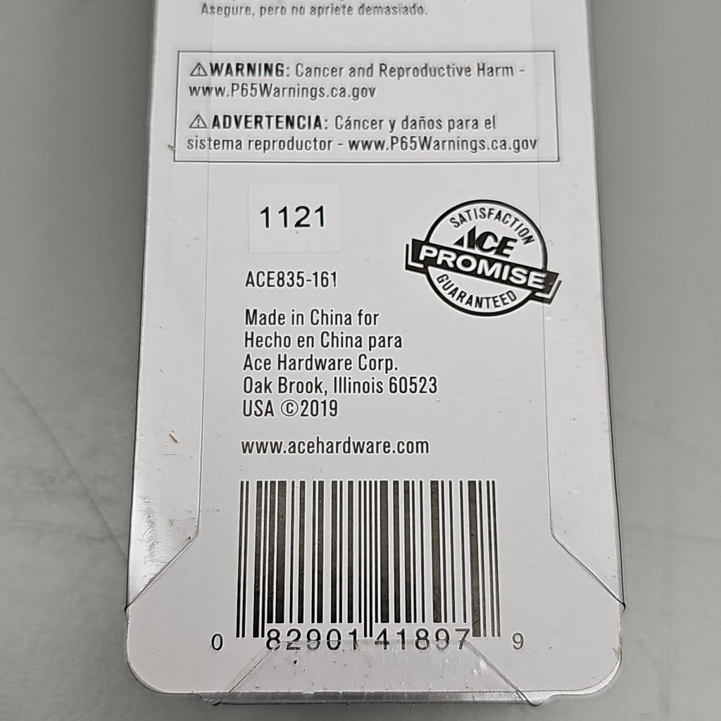 ACE HARDWARE Toilet Screw Set 4-Pk 1/4" x 3.5" Brass ACE835-161 41897 (New)