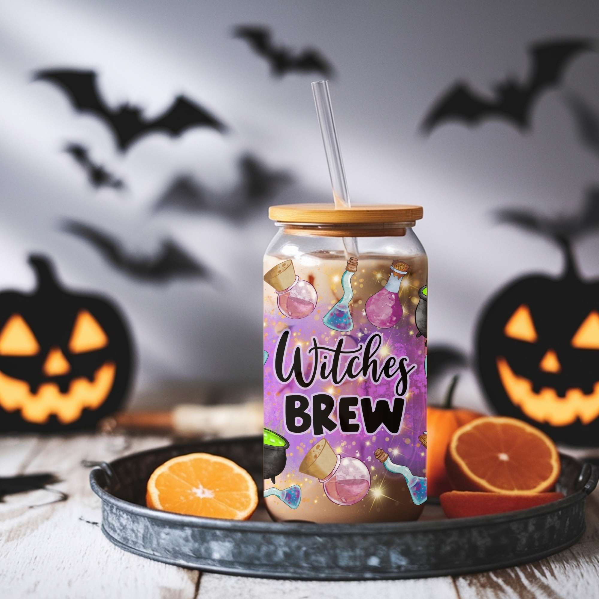 Witches Brew Glass Cup