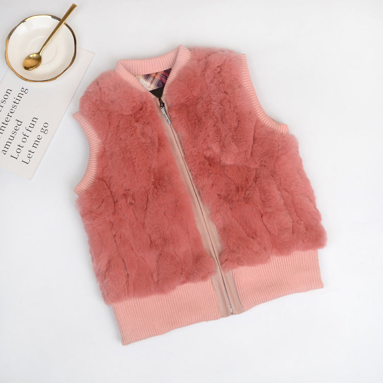 Fur Vest Warm Autumn And Winter Fur Coat