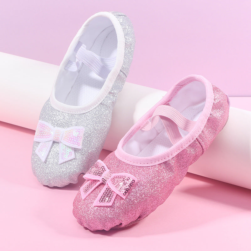 Children's Dance Soft Bottom Training Shoes Kids Ballet Shoes