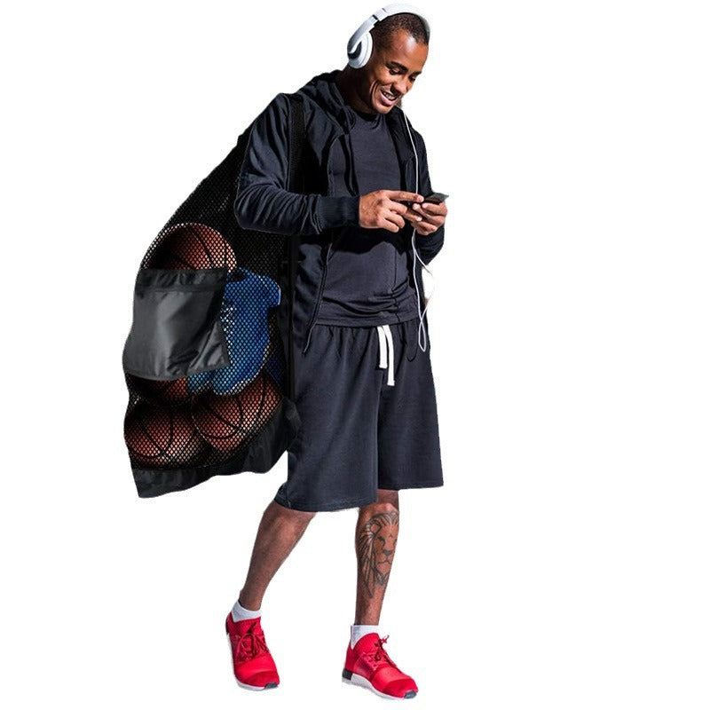 Basketball Row Net Sports Net Ball Pocket Bags, Basketball Storage Bag,