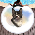 3D printed cat and dog beach towel
