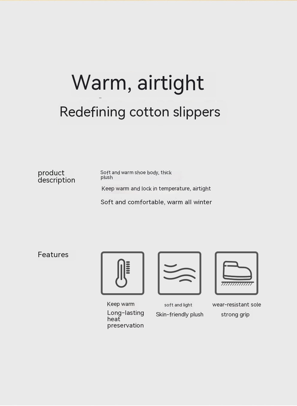 Snow Boots Outer Wear Plush Cotton-padded Shoes Poop Feeling Winter Home Non-slip