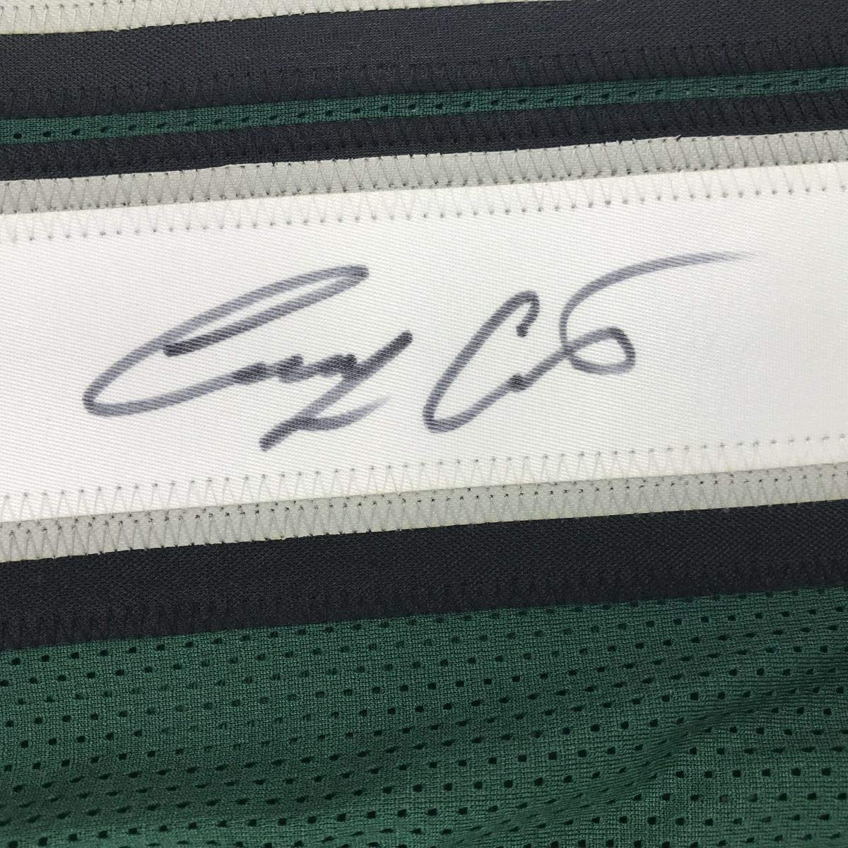 Autographed/Signed Corey Clement Philadelphia Green Football Jersey JSA COA