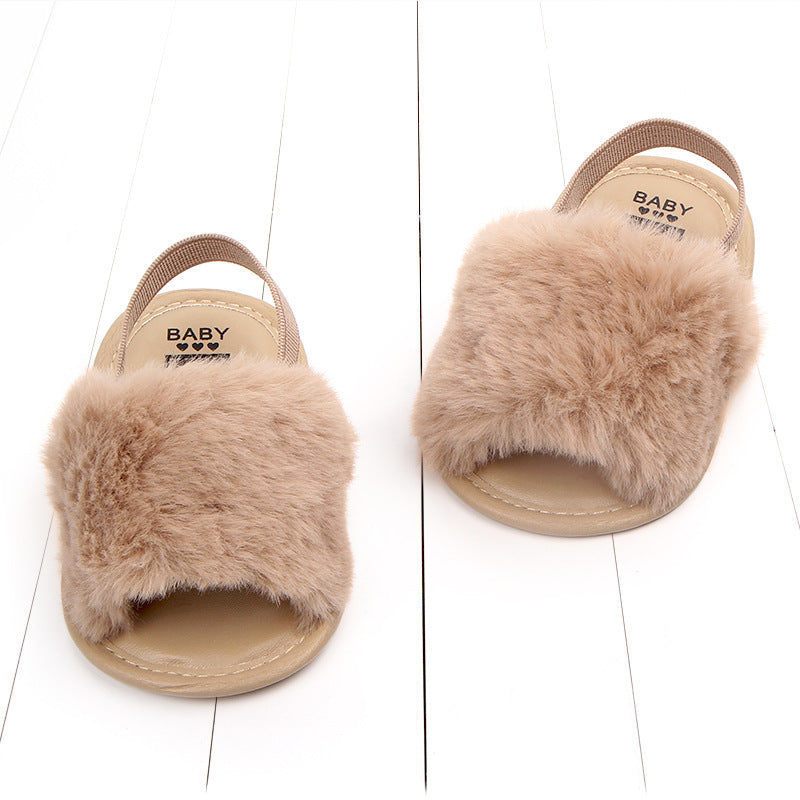 0-1 four-color baby sandals soft bottom toddler shoes elastic comfortable non-slip baby shoes