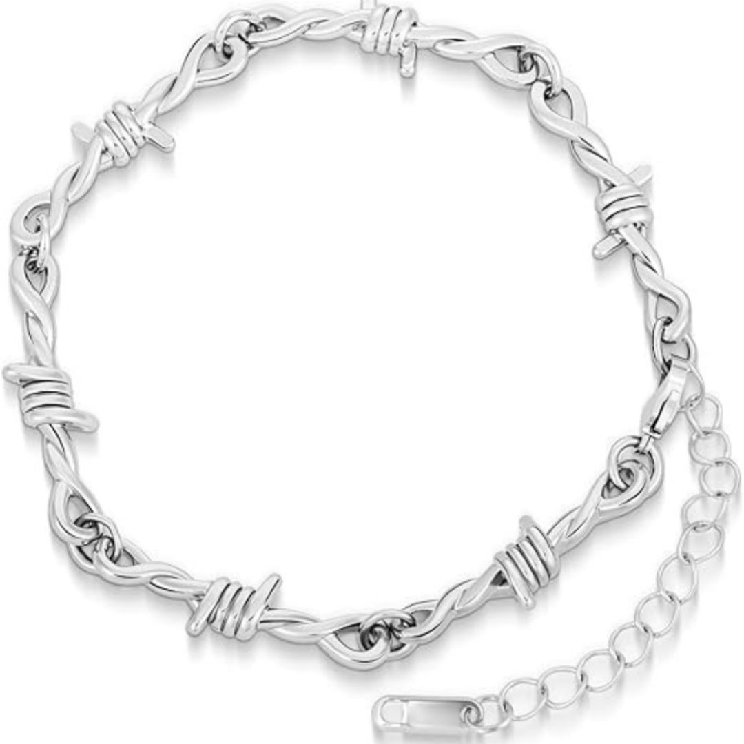 Double-knot Open Titanium Steel Bracelet