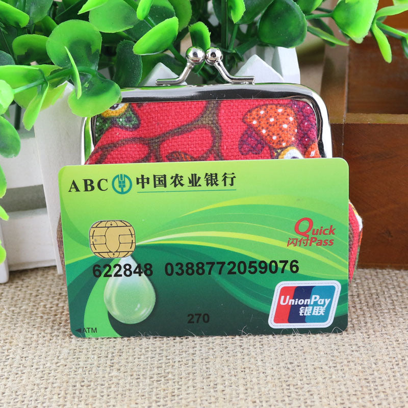 Korean lovely small zero purse lady canvas owl cartoon children coin bag Yiwu small purse wholesale