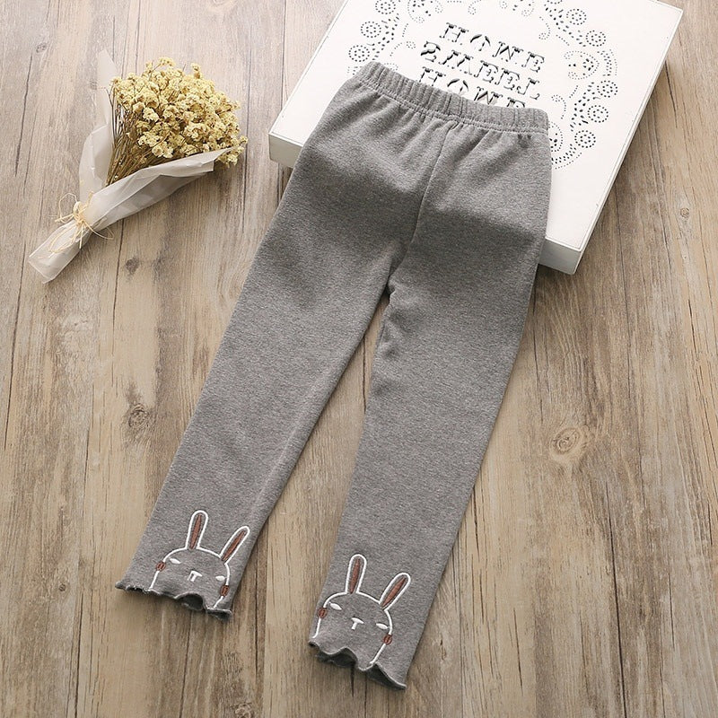 Girls' casual solid color Leggings