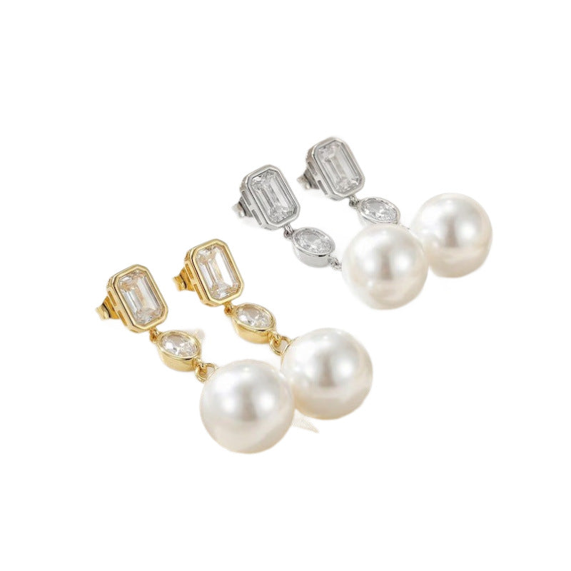 Best-selling Pearl Pendant Earrings Niche Design With A Premium Feel