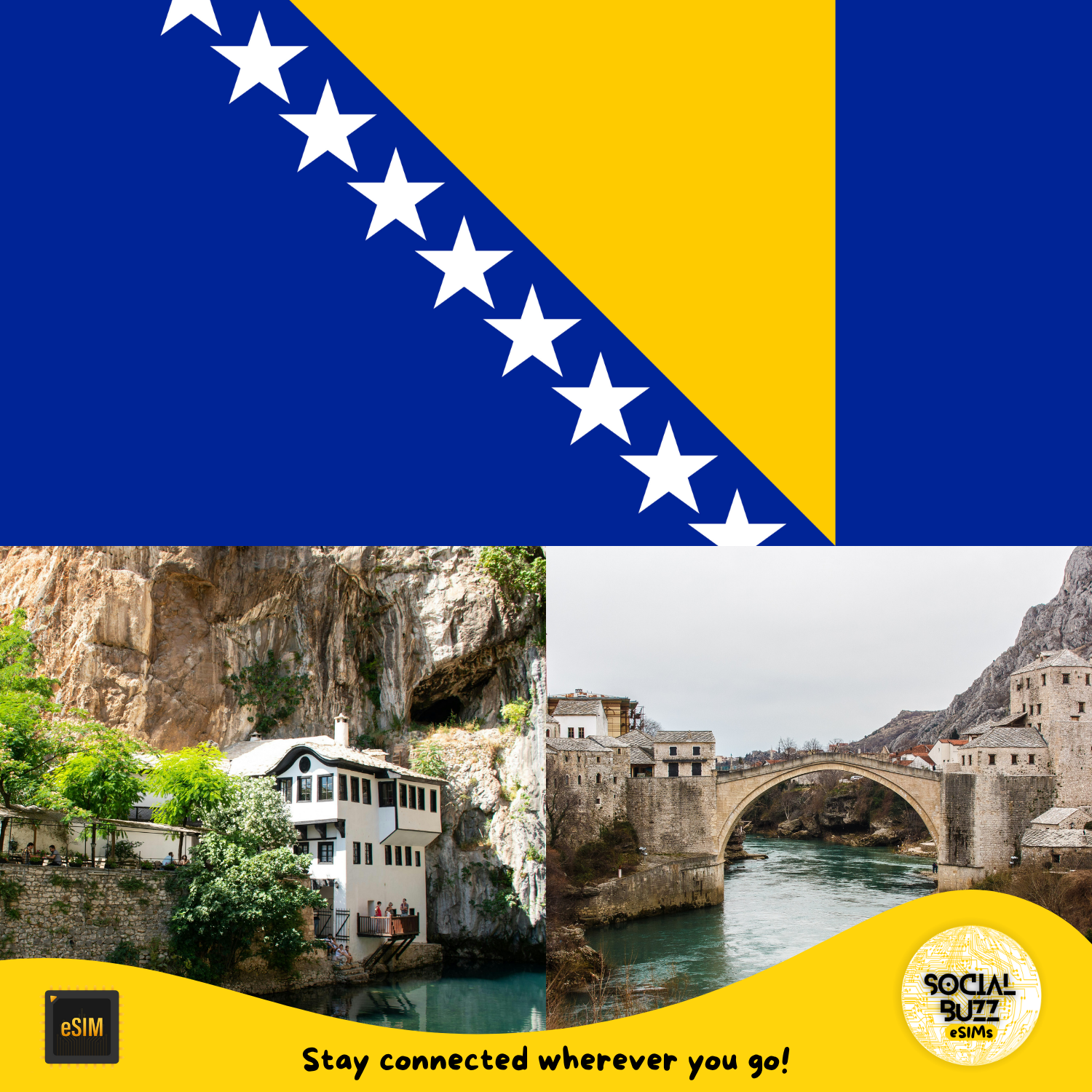 Bosnia and Herzegovina eSIM Internet Data Plan