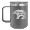 Beware Mama Bear 15 oz Mug | Dark Gray