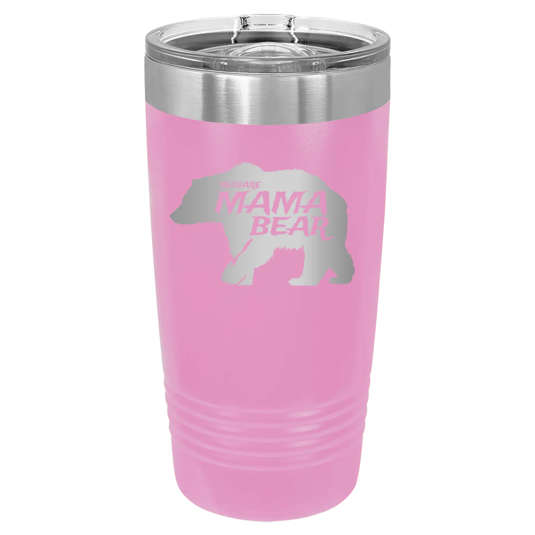 Beware Mama Bear 20 oz Tumbler | Light Purple