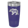 Beware Mama Bear 20 oz Tumbler | Purple
