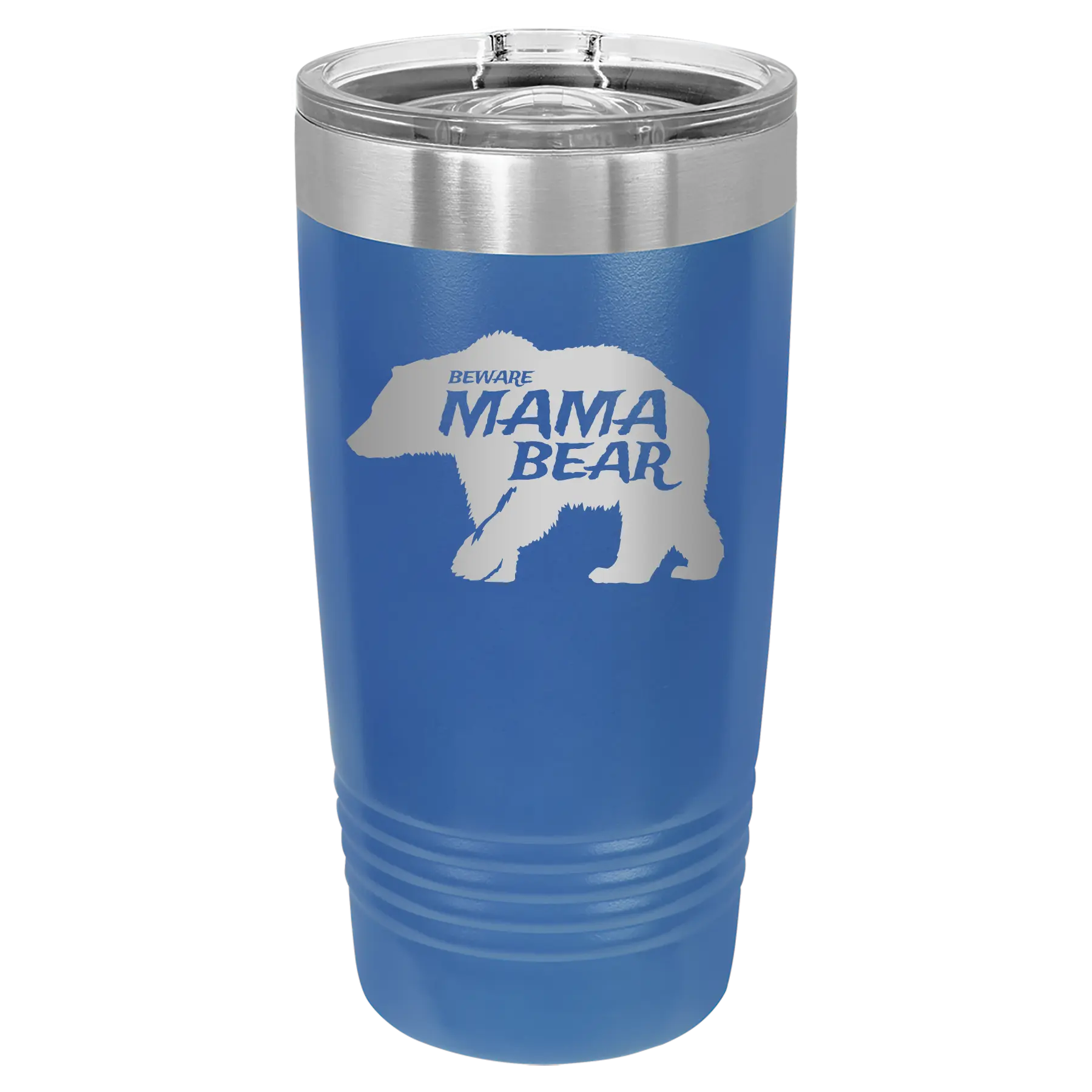 Beware Mama Bear 20 oz Tumbler | Royal Blue