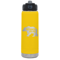 Beware Mama Bear 20 oz Water Bottle | Yellow