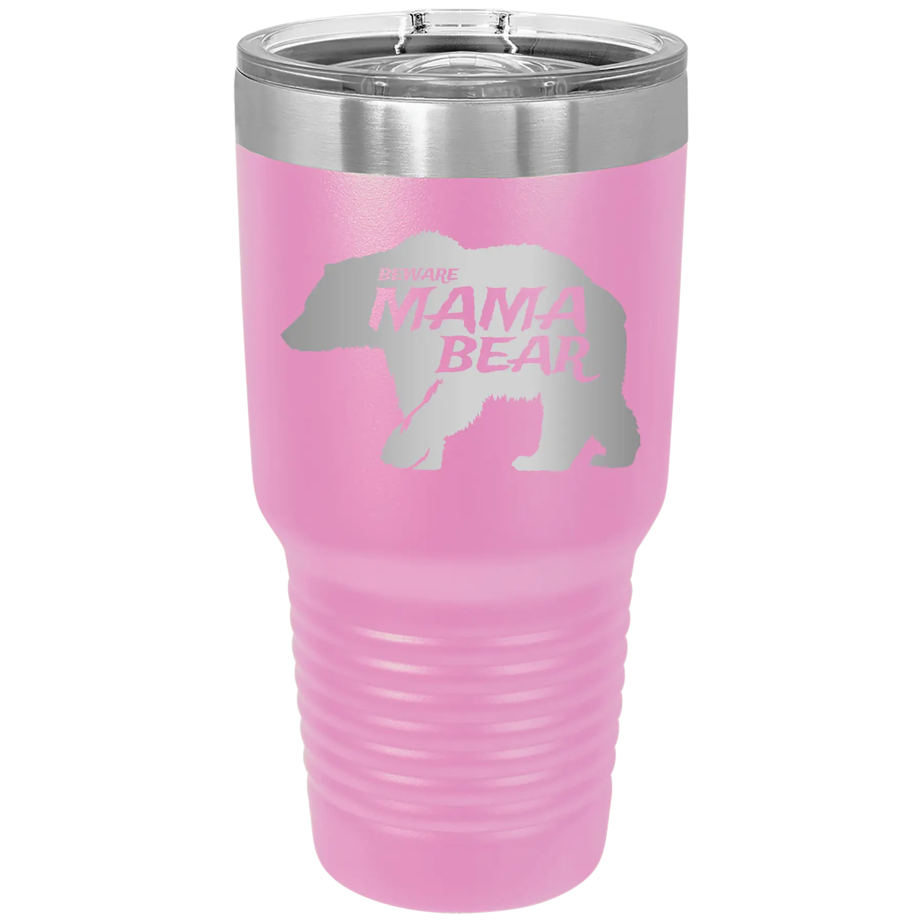 Beware Mama Bear 30 oz Tumbler | Light Purple