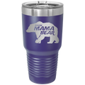 Beware Mama Bear 30 oz Tumbler | Purple