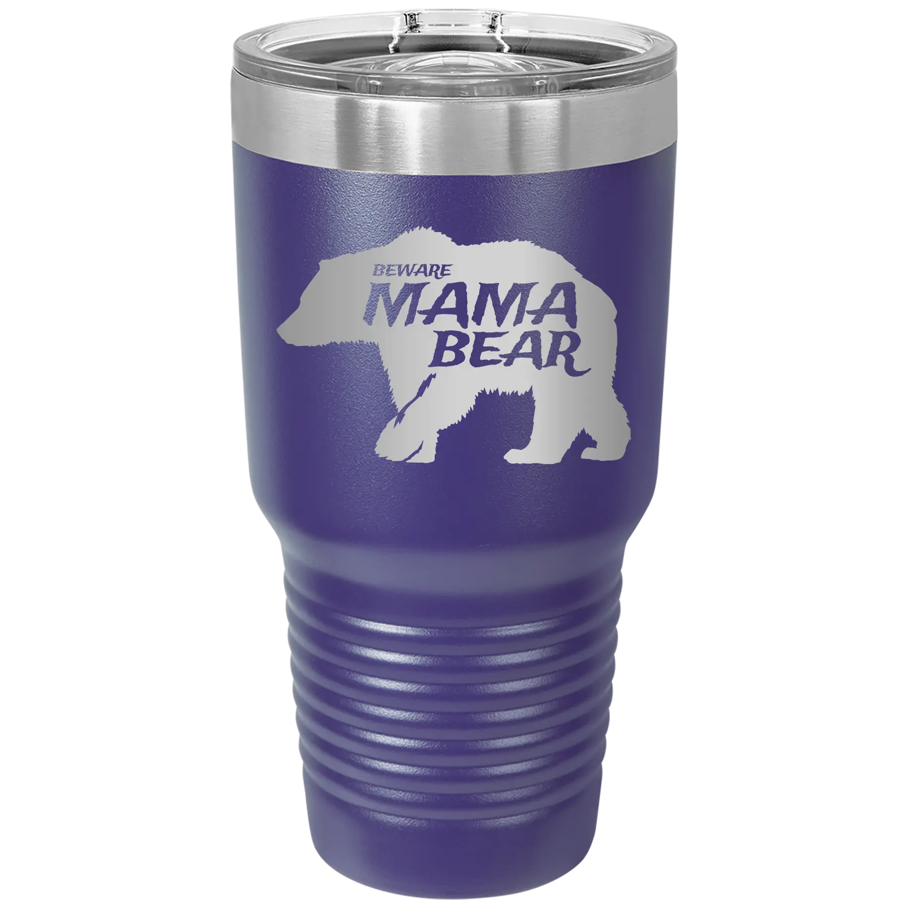 Beware Mama Bear 30 oz Tumbler | Purple