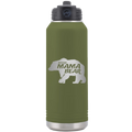 Beware Mama Bear 32 oz Water Bottle | Olive Green