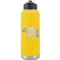 Beware Mama Bear 32 oz Water Bottle | Yellow