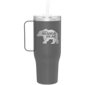 Beware Mama Bear 40 oz Tumbler Mug | Slate