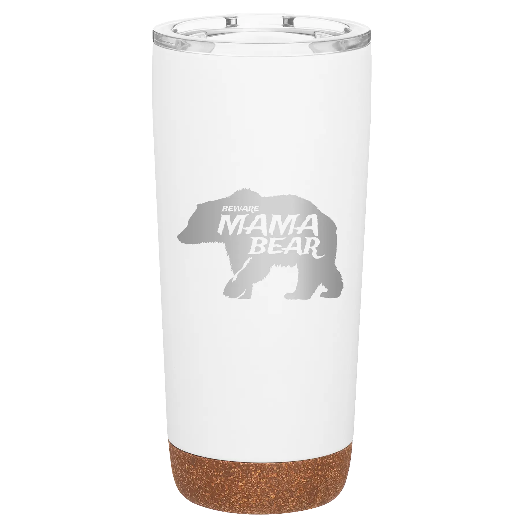 Beware Mama Bear 20 oz Tumbler | White