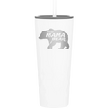 Beware Mama Bear 20.9 oz Tumbler | White
