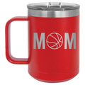 Mom Basketball 15 oz Mug | Red