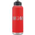 Mom Basketball 32 oz Water Bottle | Red