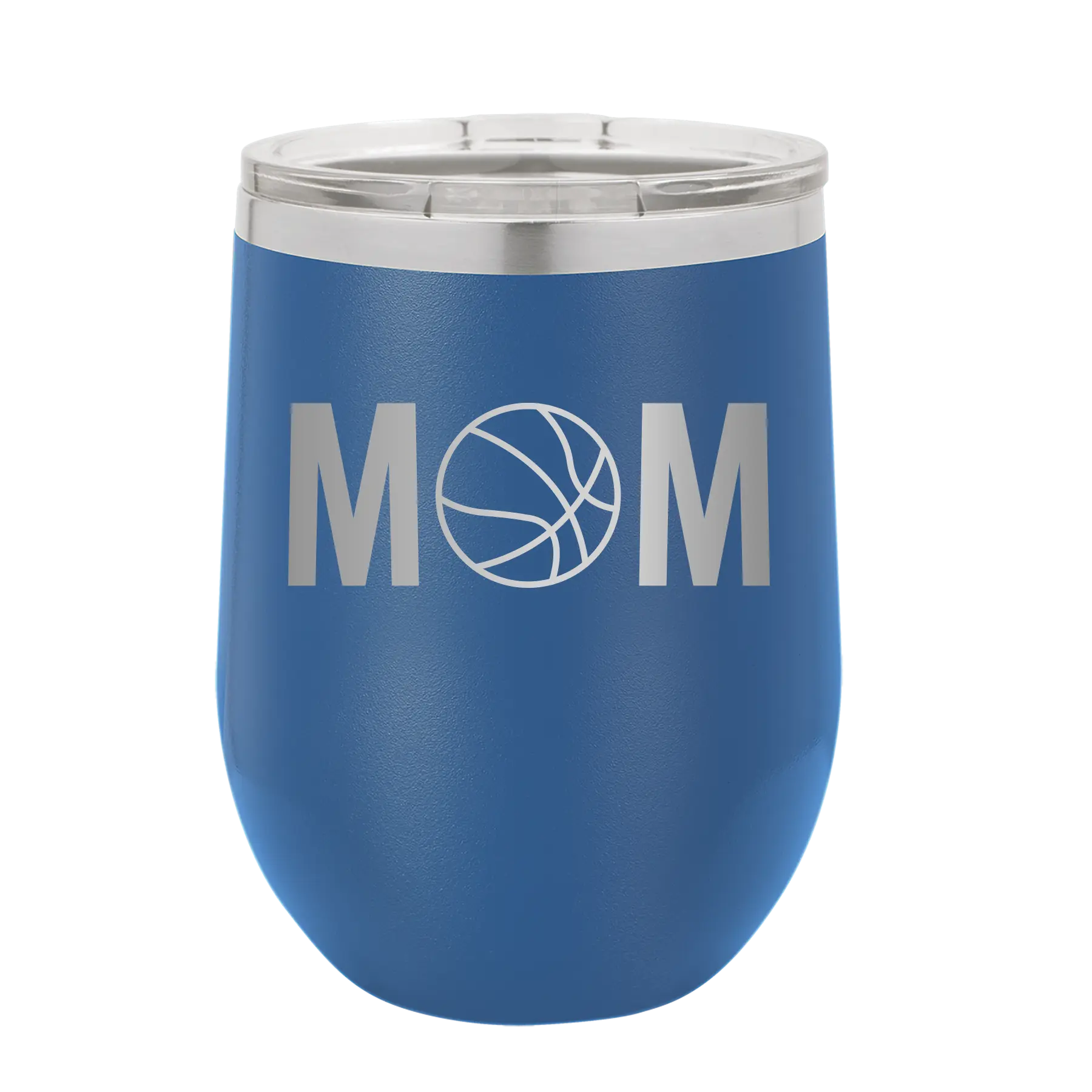 Mom Basketball Wine Cup | Royal Blue
