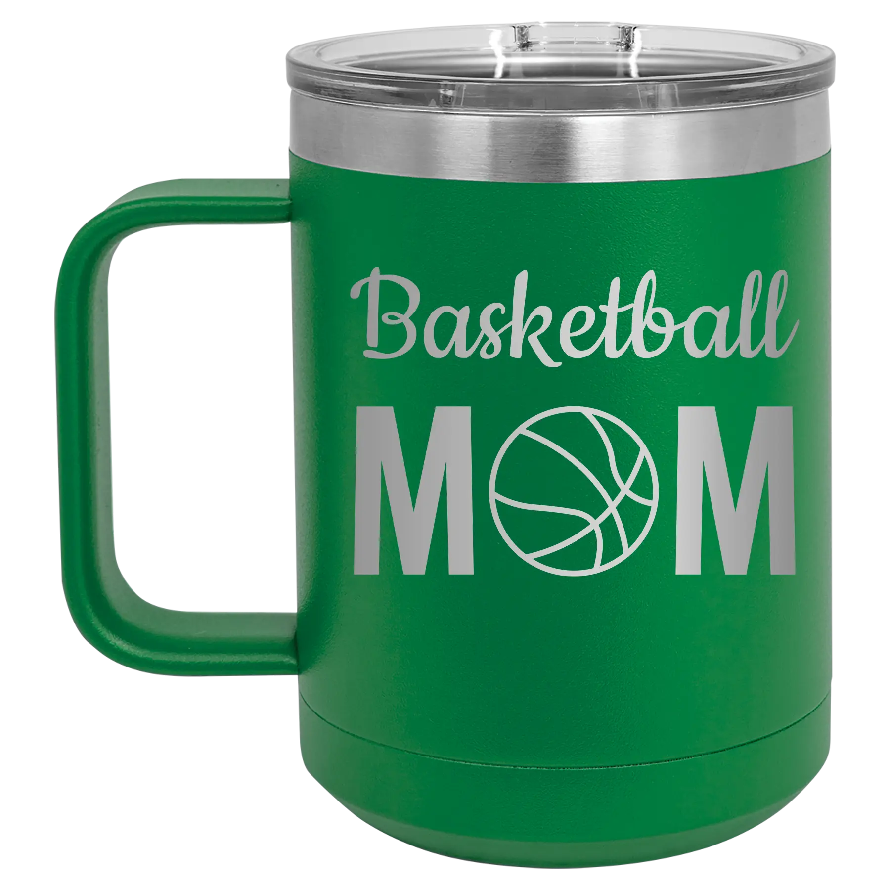 Mom Basketball2 15 oz Mug | Green