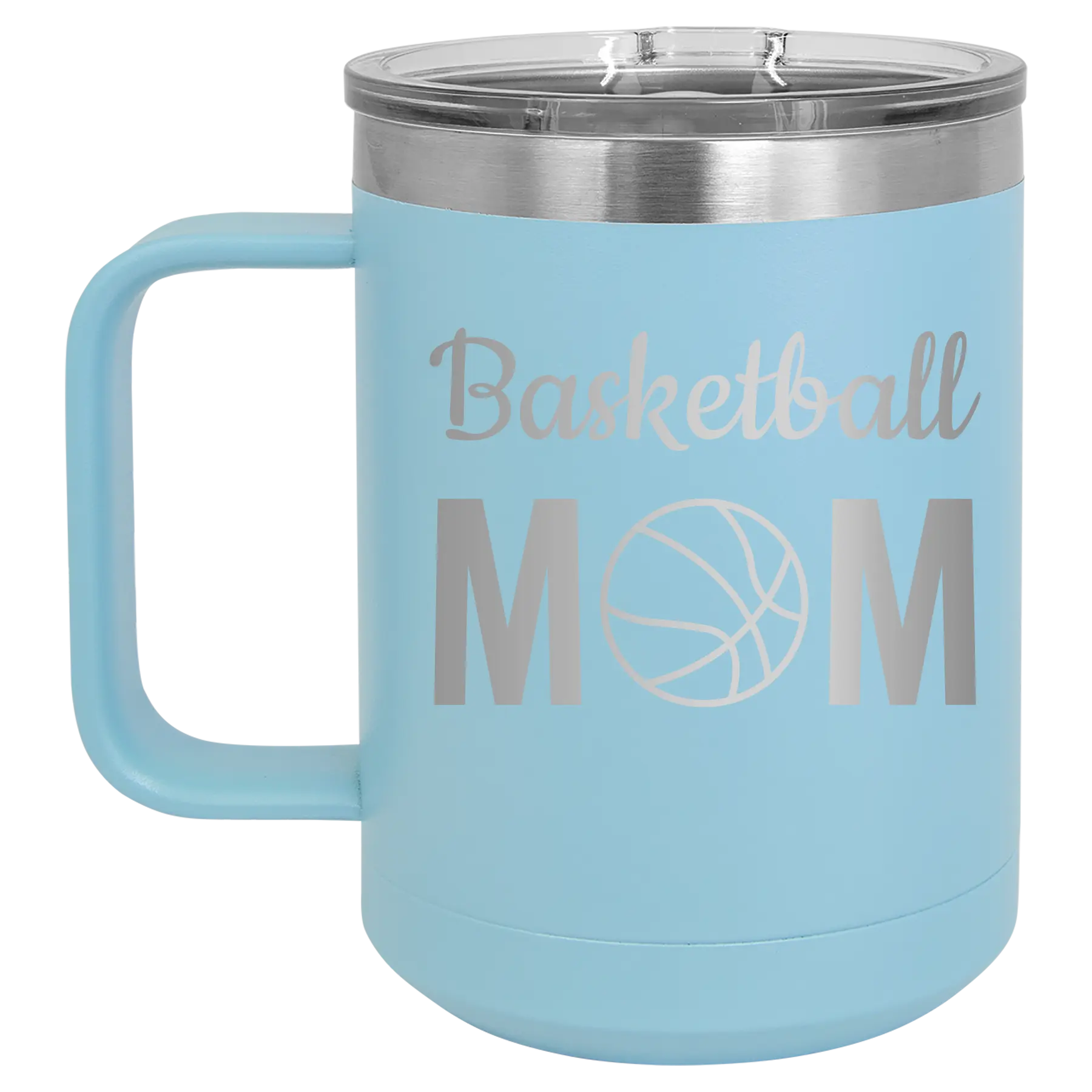 Mom Basketball2 15 oz Mug | Light Blue
