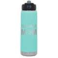 Mom Basketball2 20 oz Water Bottle | Teal