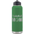 Mom Basketball2 32 oz Water Bottle | Green