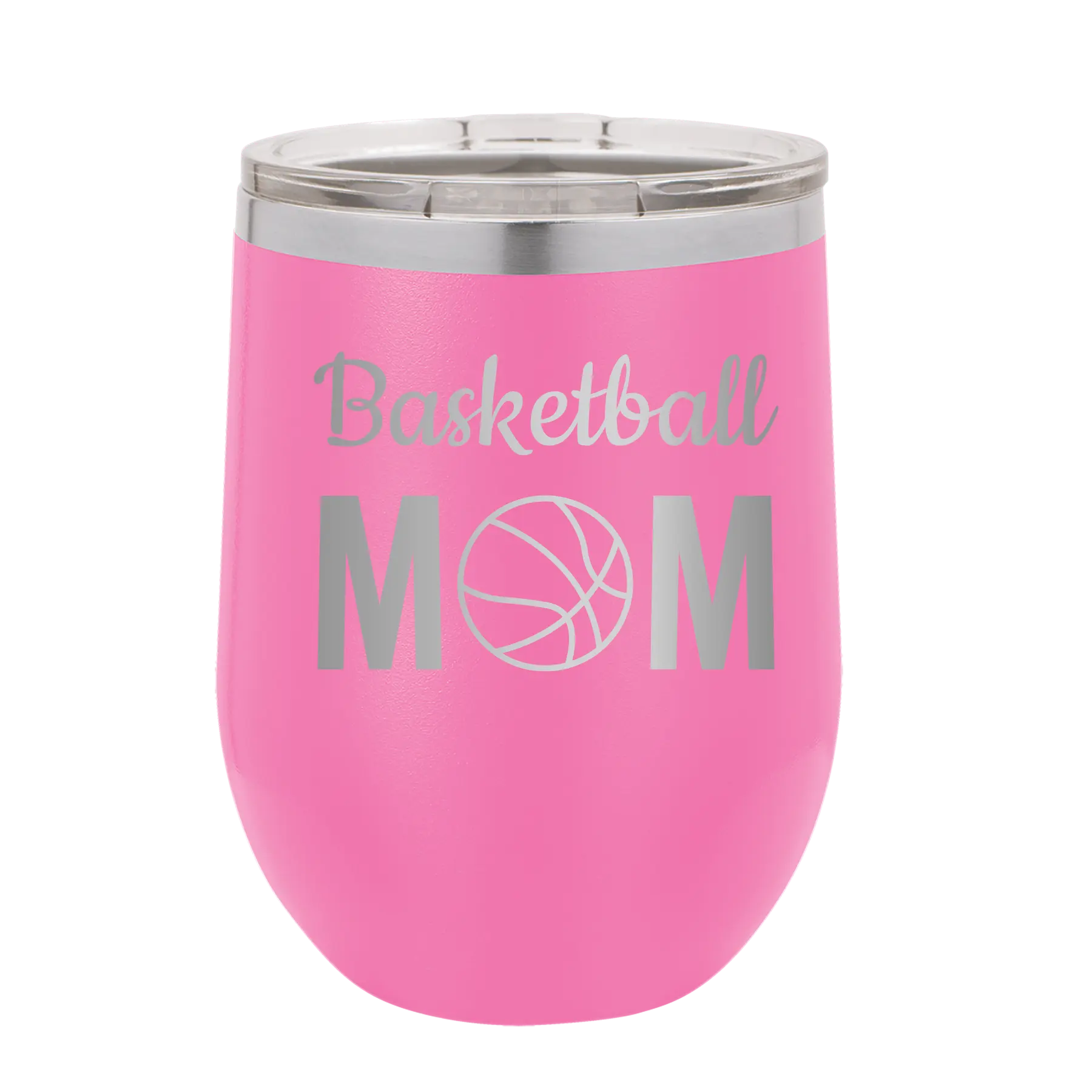 Mom Basketball2 Wine Cup | Pink