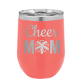 Mom Cheer2 Wine Cup | Coral