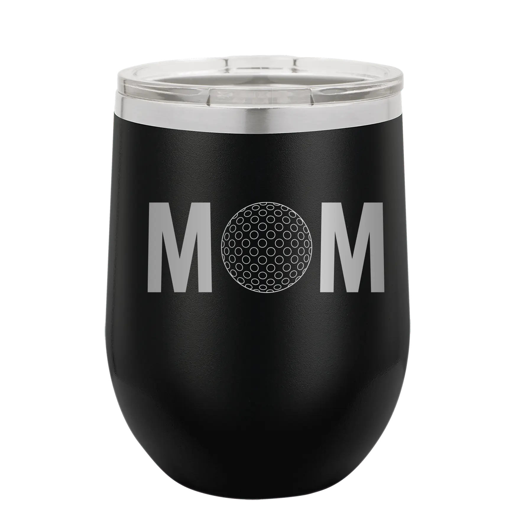 Mom Golf Wine Cup | Black